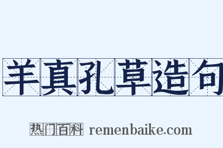 羊真孔草造句是什么意思的图片